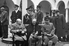 Prime Minister Winston Churchill, U.S. President Franklin Roosevelt photo