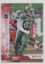 2018 Upper Deck CFL Red 89/150 Bakari Grant #134 n1u
