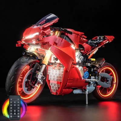 LED Ferngesteuertes Set für Lego Technic ¤ Motorrad Ducati Panigale V4 S ¤ 42202 ¤NEU