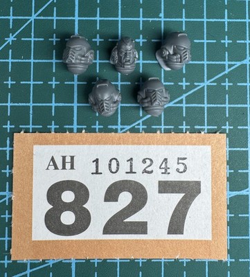 5 Space Marine Helmet Head Primaris Intercessor 40k Bits Heresy Sergeant 