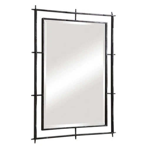 Ironworks - 40 inch Industrial Mirror - 30 inches wide by 1 inches deep Mirrors - Picture 5 of 9