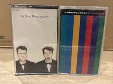 Pet Shop Boys Introspective Actually Cassette Tape Lot of 2 Tested