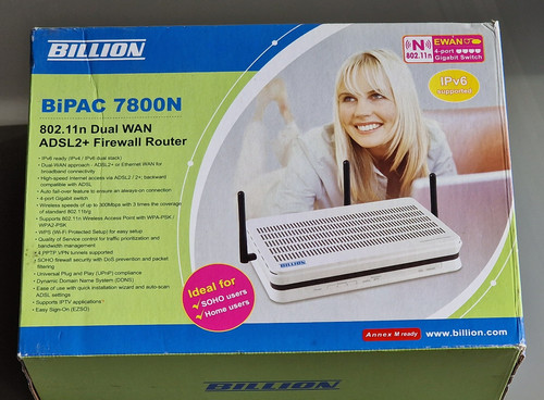 Billion Electric BiPAC 7800N 300 Mbps Wireless N Router - Picture 1 of 3