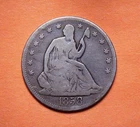 1858  P Liberty Seated Half Dollar - 90% Silver - Free Shipping!