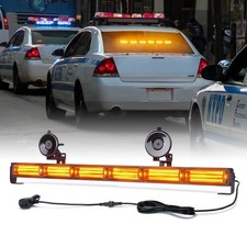 26 Led Traffic Advisor Strobe Light Bar Emergency Flashing Beacon White Amber