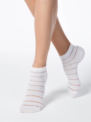 Conte Fantasy #17S-56SP - 1 pair Cropped Polyamide Women's Socks