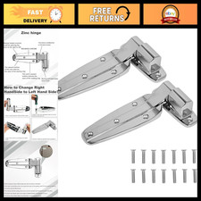 2 Pack Reversible Walk-in Cooler Freezer Door Hinges, Heavy Duty Cam-Rise