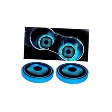 LED Car Cup Holder Lights, 2PCS Waterproof 7 Colors Changing Vehicle USB