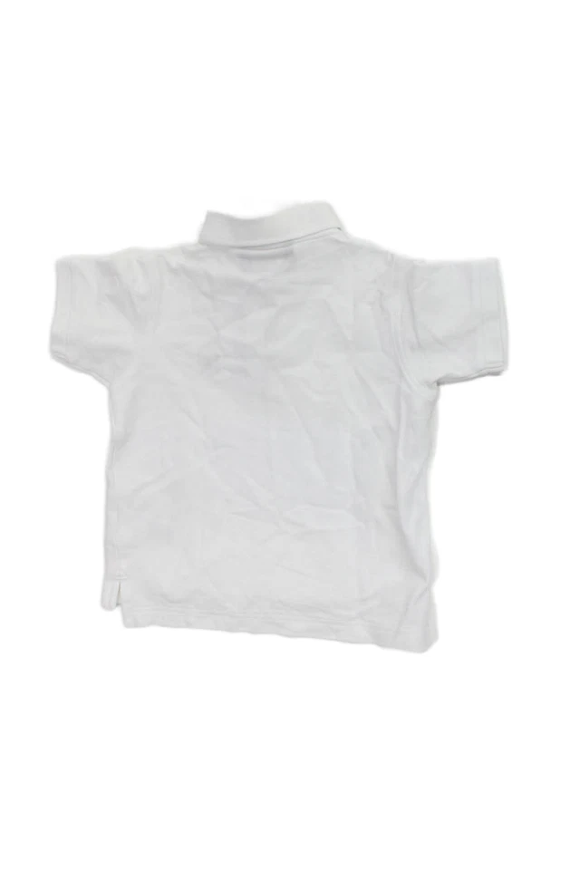 Polo Psycho Bunny Niños Algodón Cuello Abotonado Manga Corta Blanco Talla XS Foto 2 de 4