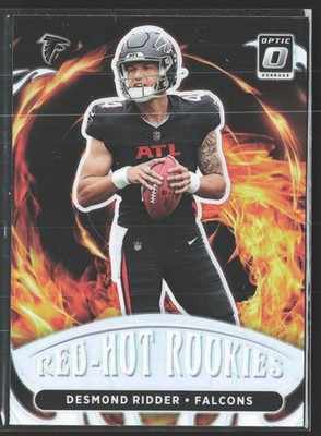 2022 Donruss Optic #RHR-2 Holo Desmond Ridder Red Hot Rookies Atlanta Falcons