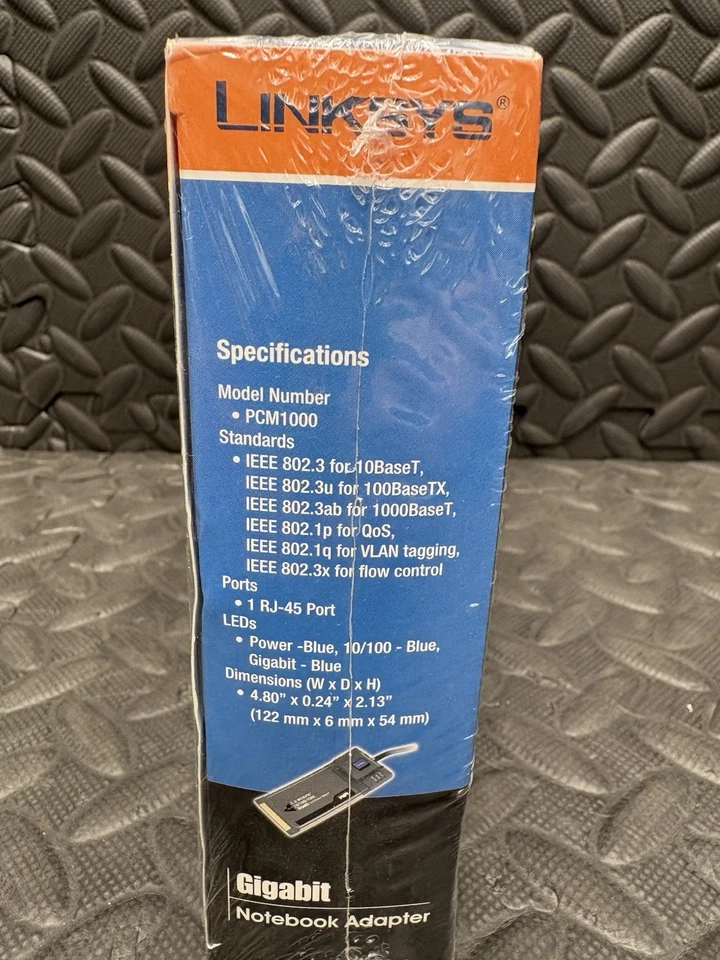 SEALED New Linksys 32-bit CardBus PC Gigabit Notebook Adapter PCM1000 - Image 2 of 4