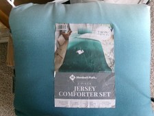 New Twin XL Comforter Set Fades from Lt blue/green to darker blue/green 1182