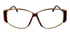 Vintage GUCCI GG2308/S 09L 62mm Brown Gold Oversized Eyeglasses Frame Only Italy