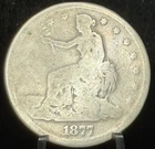 1877 Trade Silver One Dollar S$1 Coin