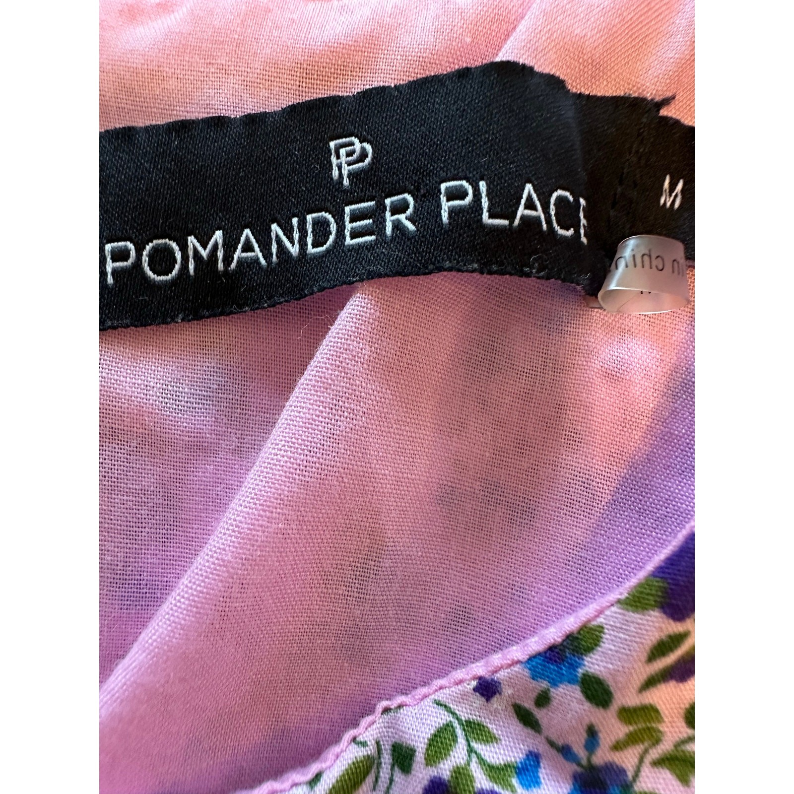 Pomander Place Lilac Floral Quinn Dress Size Medium