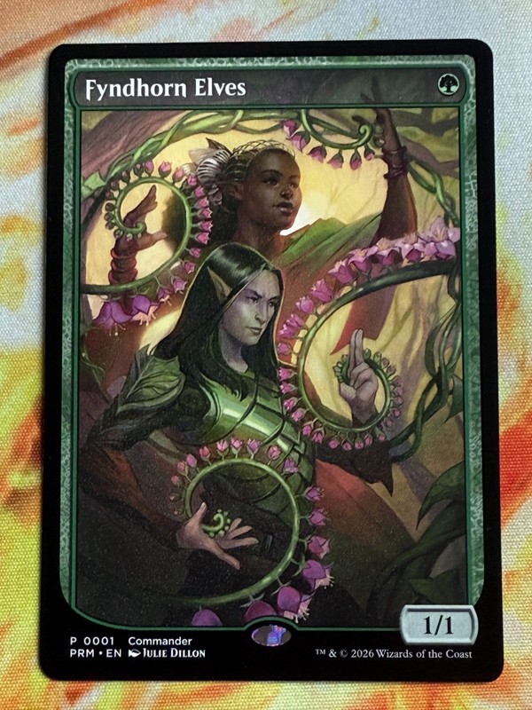 MTG PF26 0001 Fyndhorn Elves CommandFest NM EN NOFOIL Promo Textless