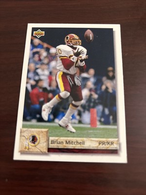 1992 Upper Deck #290 Brian Mitchell Washington Redskins SW Louisiana