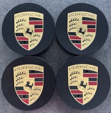 originale neue Porsche Radnabendeckel 76 mm 9P1.601.147.A.JE1 schwarz matt - NEU