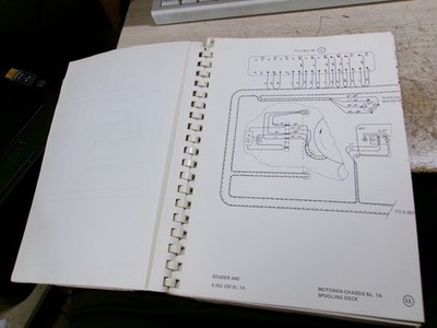 VINTAGE STUDER PROFESSIONAL MODEL A 62 CIRCUIT DIAGRAMS SERVICE MANUAL