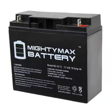12-Volt 18 Ah Sealed Lead Acid SLA Rechargeable Battery