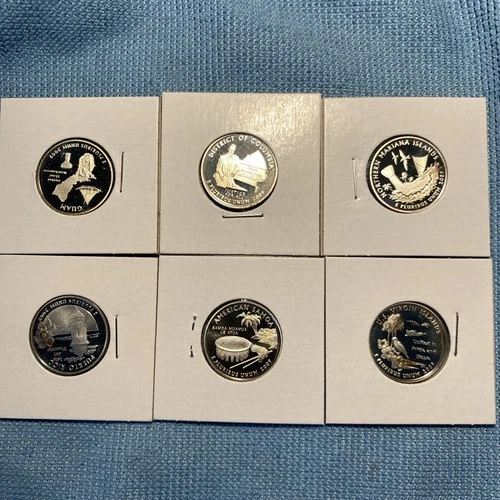PROOF 2009 SIX Silver Quarters NICE!