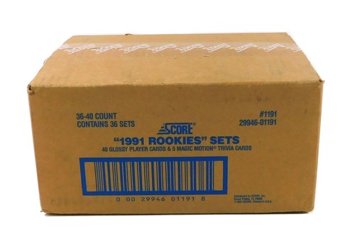 1991 Score Baseball Glossy Rookies Set Case (36 Sets - 40 Cards per Set)