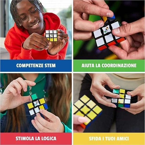 CUBO DI RUBIK'S ORIGINALE 3X1 EDGE, PER BAMBINI 8+, COLORI, ROMPICAPO, - Immagine 2 di 4