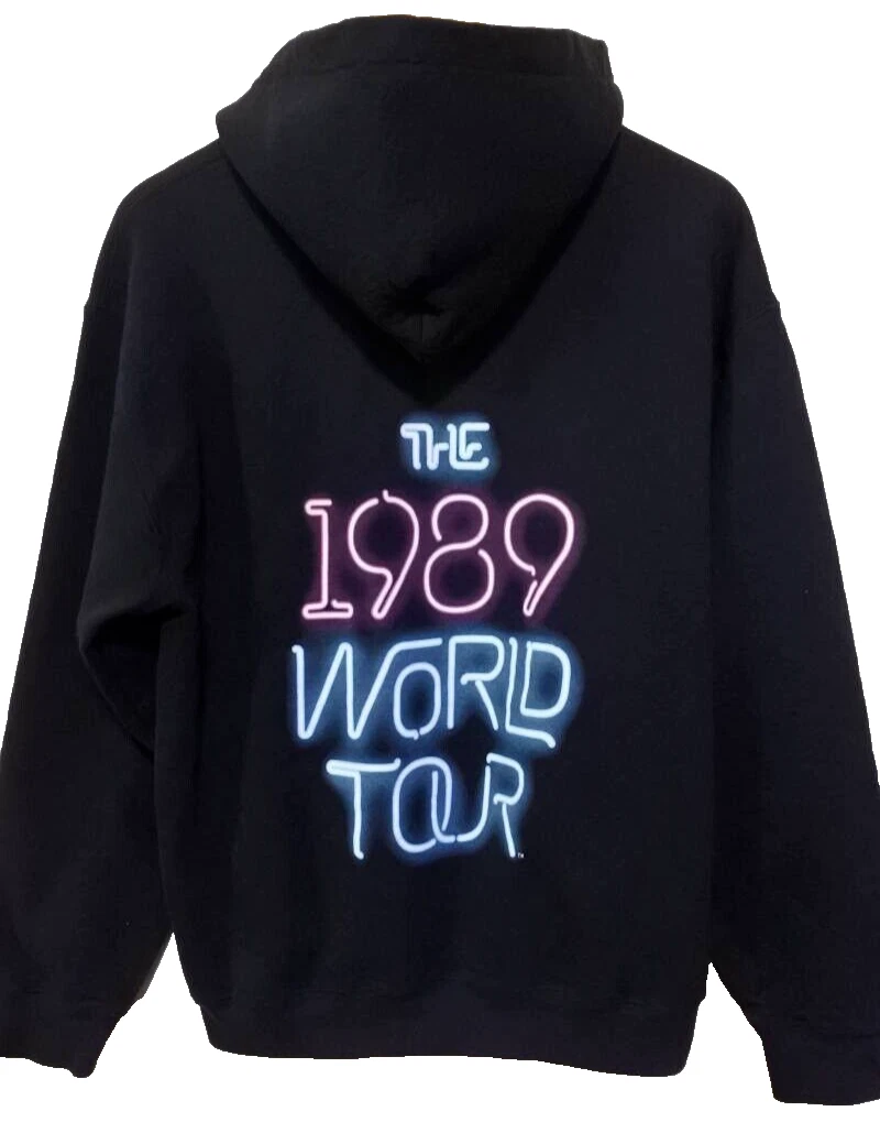 Taylor Swift Hoodie Black M Size TAYLOR SWIFT THE 1989 WORLD TOUR