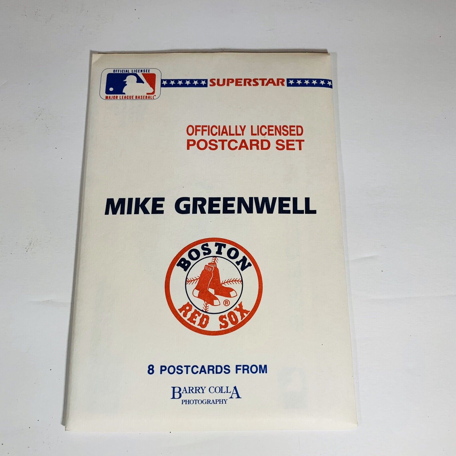 All items free shipping Barry Colla Postcard Sets: Mike Greenwell Red MLB Milwaukee Mall Boston Sox Off