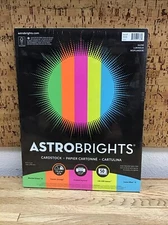 Astrobrights Glow Cardstock 8.5 X 11in New Sealed A-2