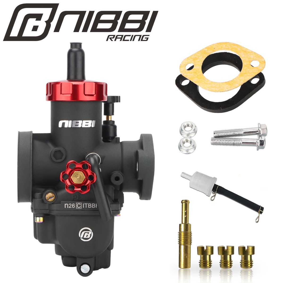 NIBBI PE 26mm Carburetor For Honda Recon Sportrax 250 TRX250 TE TM