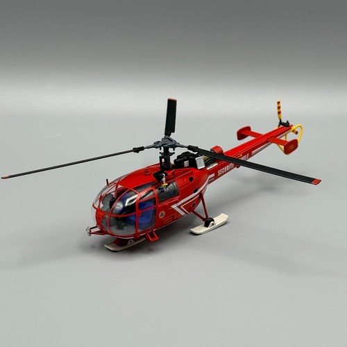 Sécurité Civile Sa 316 Alouette III Hélicoptère Ghsc Base Chamonix Herpa 580847 - Photo 3 sur 12