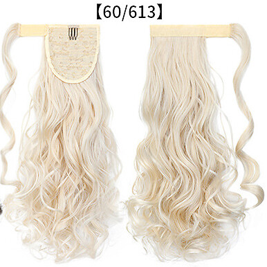 AS Human NEW Real Natural Hair Wrap Ponytail Clip-in Extensions AD - Picture 41 of 42