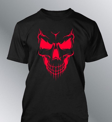 Tee shirt Tete de mort homme skull effrayant peur - Bild 5 von 6
