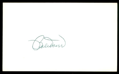 Bobby Doerr Baseball Index Card Signed Auto Autograph (no COA) *g3