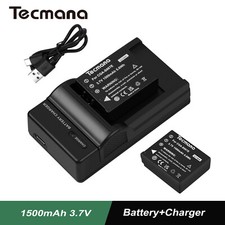 2X Battery 1.5Ah+Charger For Panasonic CGA-S007E CGA-S007E CGR-S007E CGA-S007A/B