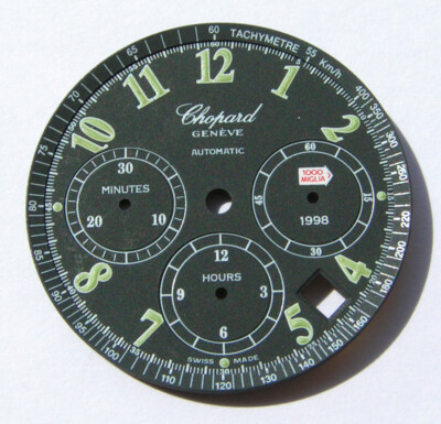 CHOPARD GENEVE 1000 MIGLIA 1998 AUTOMATIC ZIFFERBLATT DIAL BLACK SCHWARZ I095