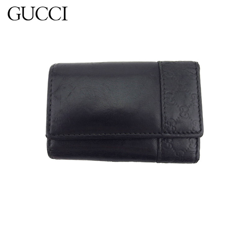 GUCCI Key Case Guccisima Leather Authentic Used D2553 | eBay