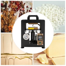 Hydraulic Heat Press Machine with Dual 2.4"X4.7" Dab Heated Plates 900W 10 Ton