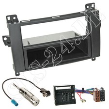 MERCEDES B-Klasse T245 ab06 Doppel-DIN Radioblende+Fach ISO Adapterkabel Antenne