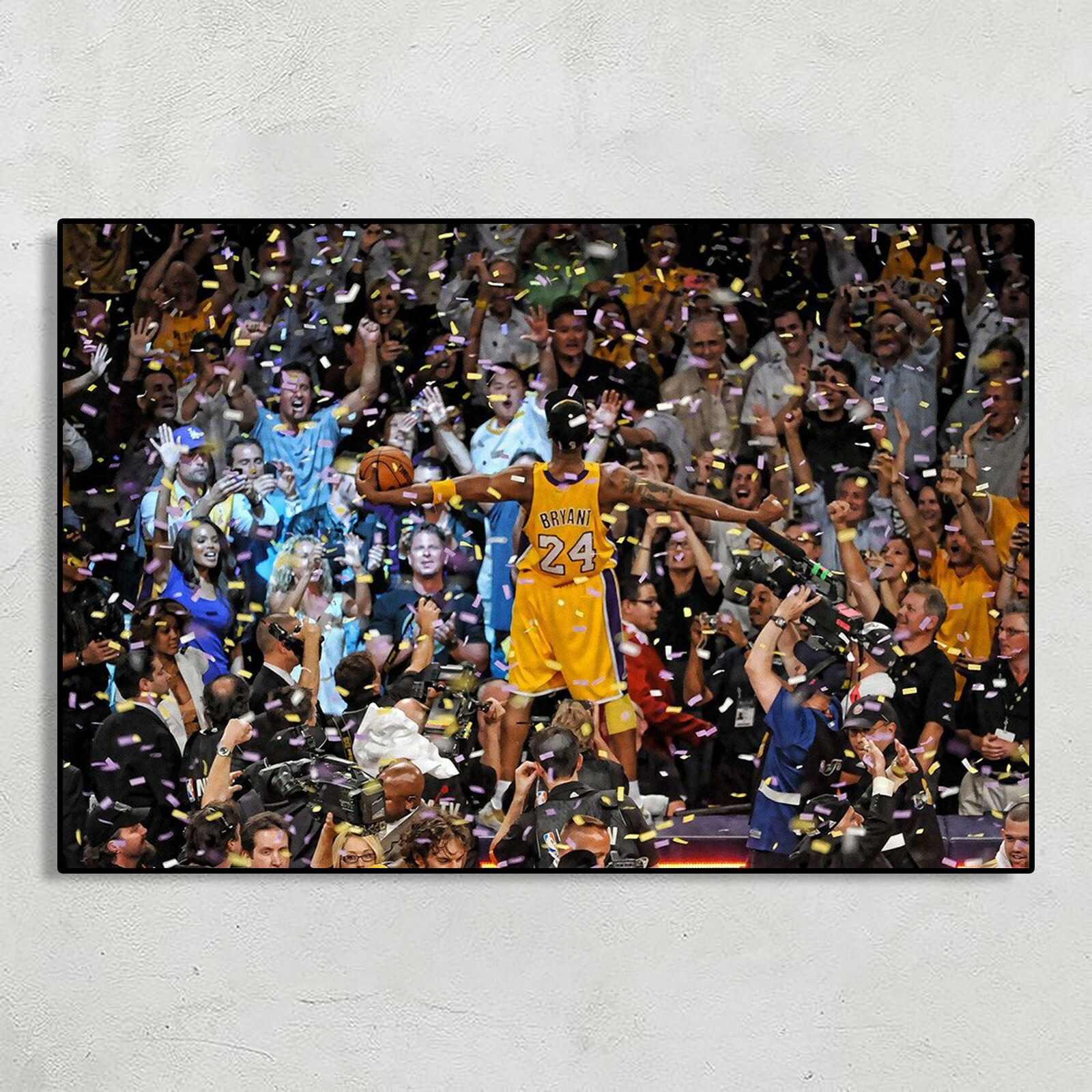 Kobe Bryant Championships Poster Basketball NBA Poster No Frame