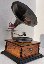 Fonografo grammofono ZAIN HMV funzionante audio antico, giradischi win-up