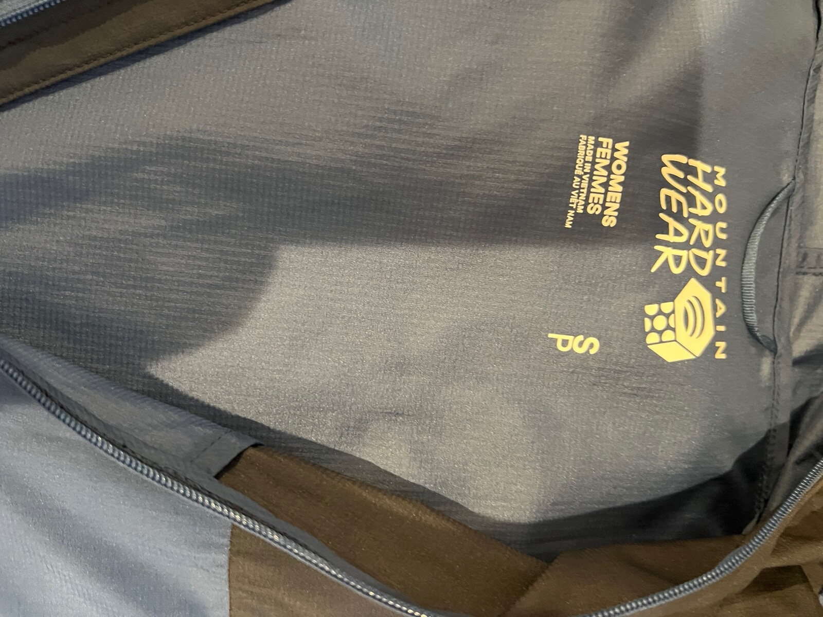 Mountain Hardwear Womens  Blue Rain Jacket Hooded… - image 4