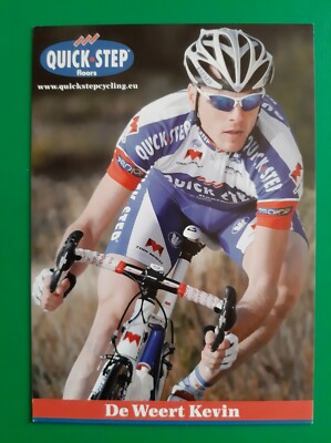 CYCLING cycling card KEVIN DE WEERT team QUICK STEP floors 2011