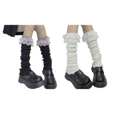 Women Knitted Leg Warmer Winter Short Leg Warmers Boot Cuffs Fashion Thermal