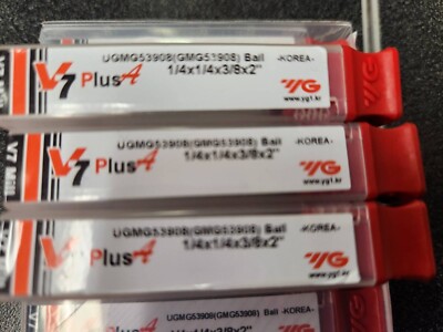 YG1-ugmg53908-1/4 dia, 4 flute, ball end mill 1pc