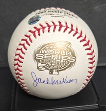 Jack McKeon autographed 2003 World Series Baseball MLB HOLOGRAM toning spots