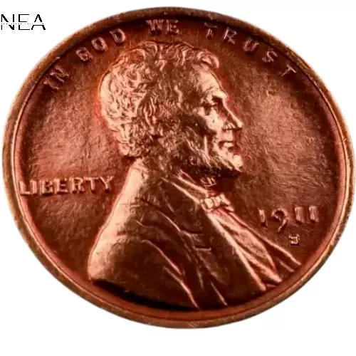 1911-S Lincoln Wheat Penny Cent ~ Gem BU (red) ~ Key Date!