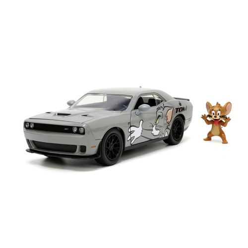 Tom & Jerry, Auto Dodge Challenger 2015 + Personaggio Jerry - Jada Toys + 8 anni - Foto 3 di 7