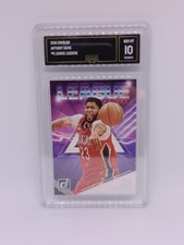 2018 Panini Donruss #5 League Leaders Purple Anthony Davis - GMA 10 Gem Mint